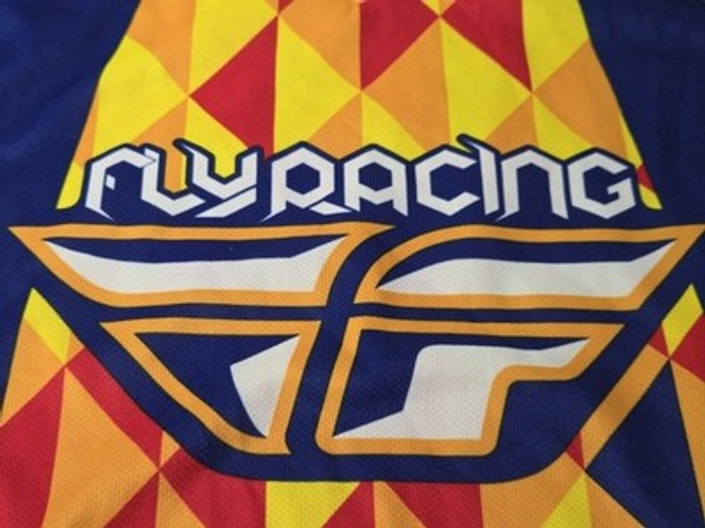 Fly Racing Motorcross Jersey Adult Large Blue Red Yellow MX ATV Dirt Bike... - Picture 12 of 15